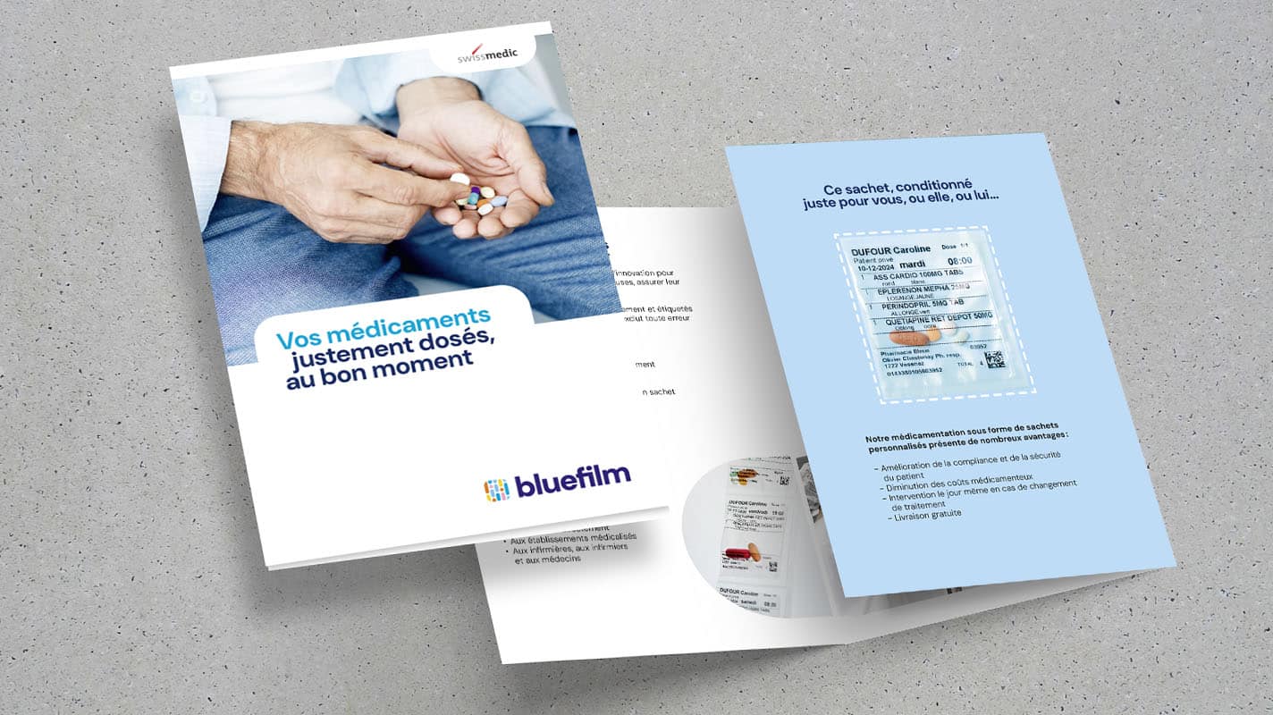 Bluefilm branding - brochure
