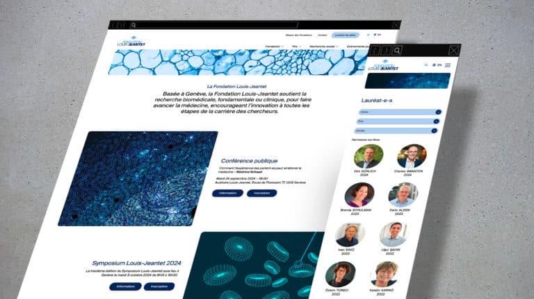 Fondation-Louis-Jeantet-Web-design-Home